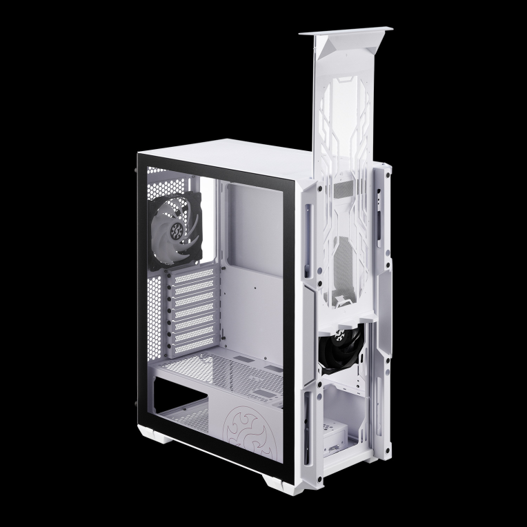 CAJA GAMING XPG STARKER ATX 2XUSB SIN FUENTE ARGB BLANCO - detalle
