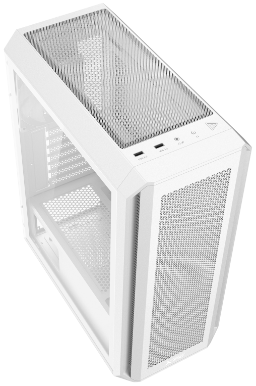 CAJA GAMING XPG VALOR AIR PLUS ATX 4X120MM 1X120MM REV FAN WH SIN PSU - detalle