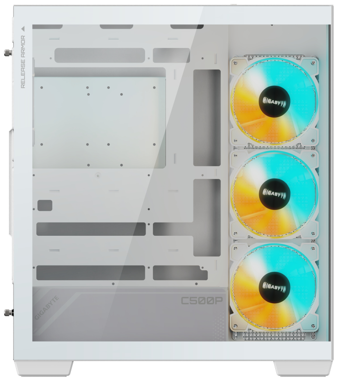 CAJA GIGABYTE C500 PANORAMIC STLEATH ATX 4 VENT 120MM BLANCA - detalle
