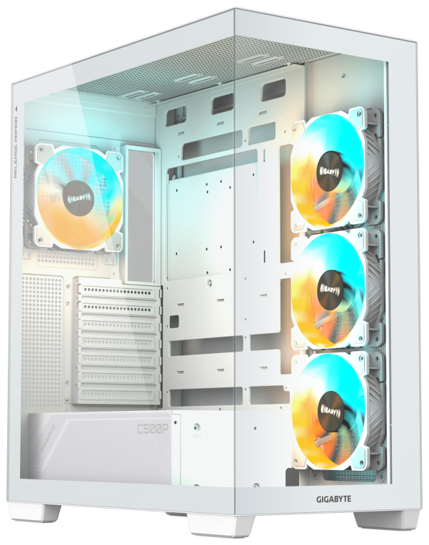 CAJA GIGABYTE C500 PANORAMIC STLEATH ATX 4 VENT 120MM BLANCA