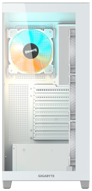 CAJA GIGABYTE C500 PANORAMIC STLEATH ATX 4 VENT 120MM BLANCA - detalle