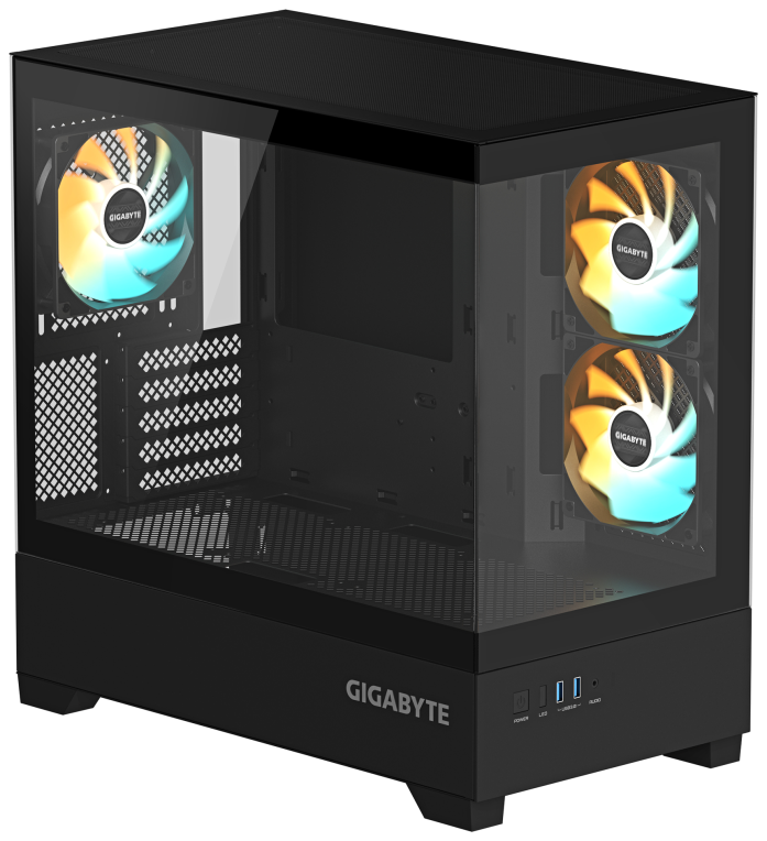 CAJA GIGABYTE M-ATX C201P 3XVENT 120MM NEGRO - detalle