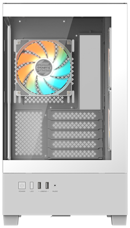 CAJA GIGABYTE M-ATX C201PI 3XVENT 120MM BLANCA - detalle