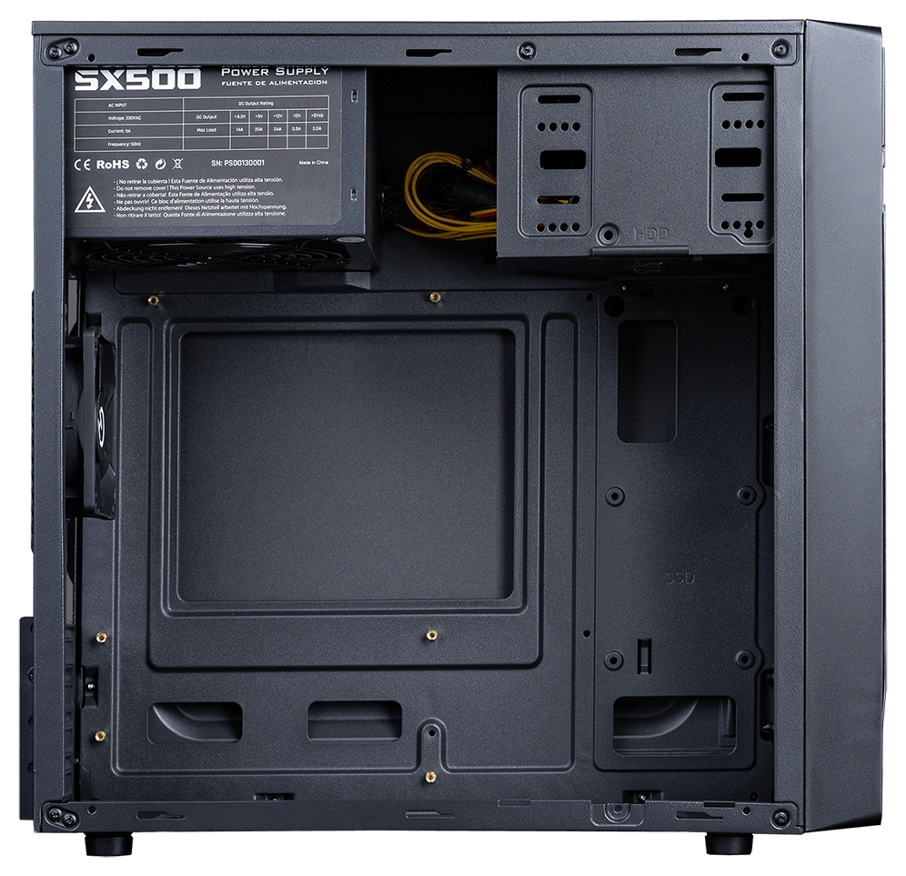 CAJA MATX HIDITEC Q2 PRO 2xUSB 3.0 FTE 500W + CARD READER - detalle