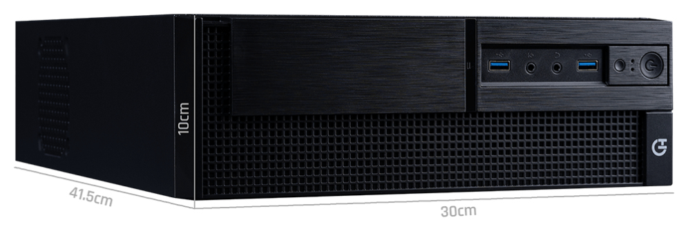 CAJA MATX HIDITEC SLIM SLM30 PSU 2x USB3.0 + CARD READER - detalle