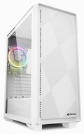 CAJA MIDI ATX SHARKOON VS8 RGB 1USB-A 1XVENT 120MM S/F FUENTE BLANCO