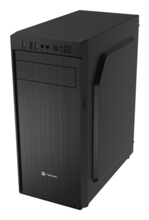 CAJA NATEC ARACANTA MIDI TORRE ATX LECTOR TARJETAS 1XUSB2.0 2XUSB3.0 NEGRO - detalle