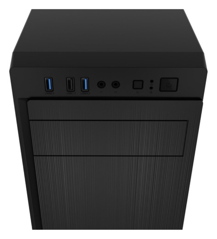 CAJA NATEC ARACANTA MIDI TORRE ATX LECTOR TARJETAS 1XUSB2.0 2XUSB3.0 NEGRO - detalle