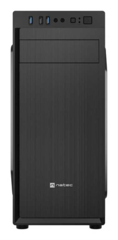 CAJA NATEC ARACANTA MIDI TORRE ATX LECTOR TARJETAS 1XUSB2.0 2XUSB3.0 NEGRO - detalle