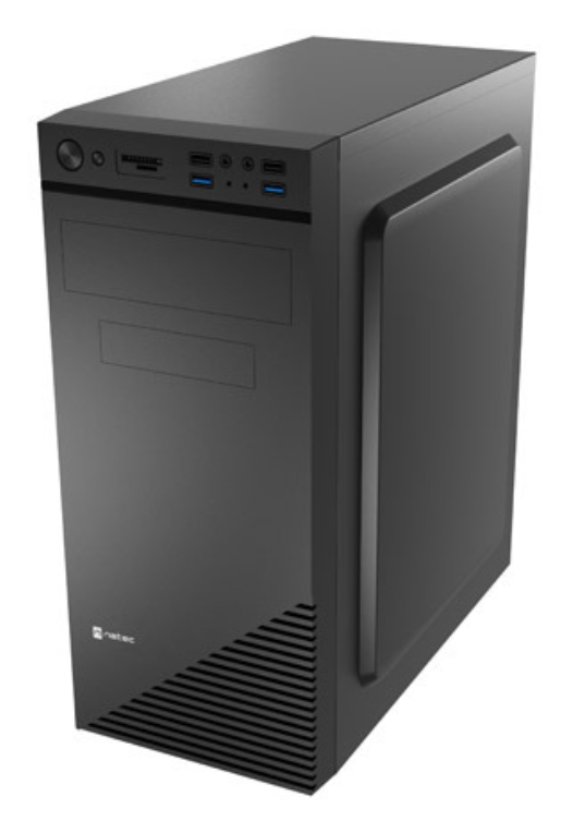 CAJA NATEC CABASSU G2 MIDI TORRE ATX LECTOR TARJETAS 2USB3.0 2USB2.0 SIN FUENTE - detalle