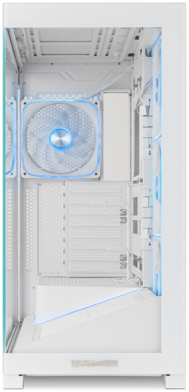 CAJA NOX ATX HUMMER BLADE ARGB ULTRA AIRFLOW BLANCO - detalle