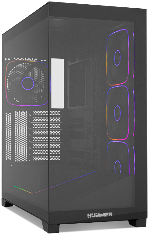 CAJA NOX ATX HUMMER BLADE ARGB ULTRA AIRFLOW NEGRO - detalle