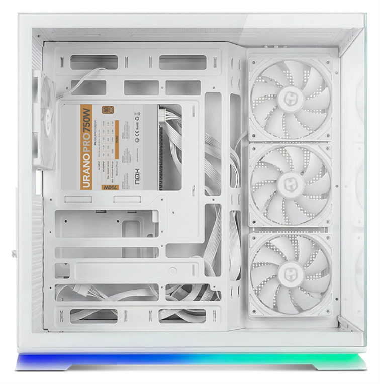 CAJA NOX ATX SEMITORRE HUMMER GALAXY ARGB BLANCA - detalle