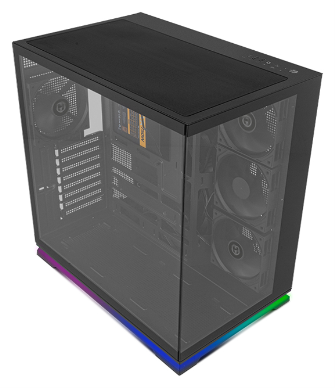 CAJA NOX ATX SEMITORRE HUMMER GALAXY ARGB NEGRA - detalle