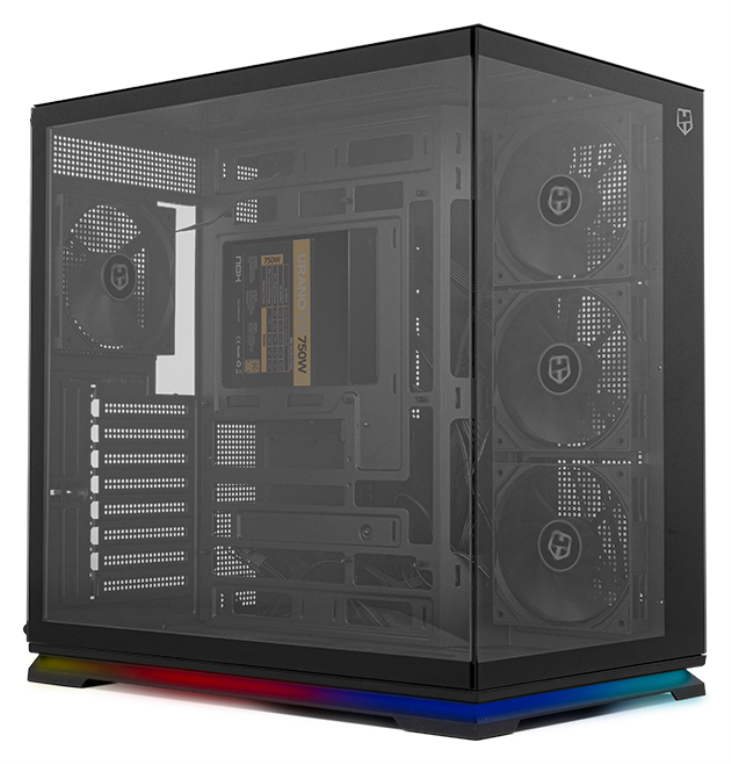 CAJA NOX ATX SEMITORRE HUMMER GALAXY ARGB NEGRA - detalle