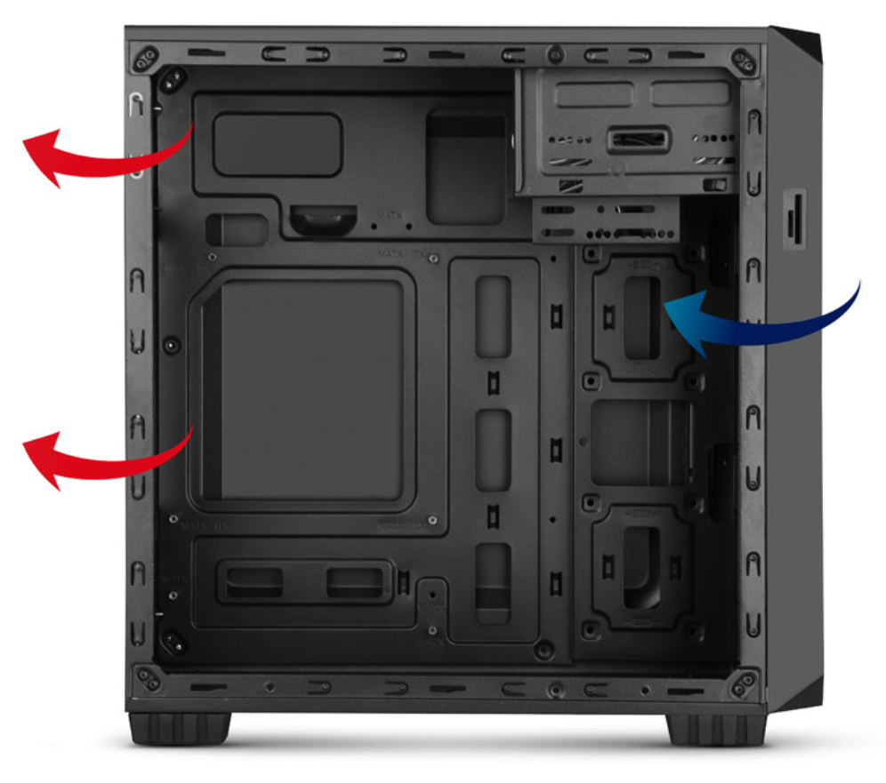 CAJA NOX COOLBAY MX2 MATX 1XUSB3.0 2XUSB2.0 NEGRO - detalle