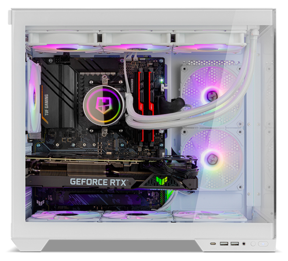CAJA NOX HUMMER ASTRA NEO SEMITT ATX CRISTAL FRAMELESS BLANCO - detalle