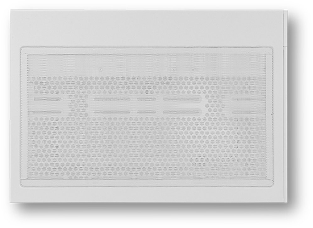CAJA NOX HUMMER ASTRA NEO SEMITT ATX CRISTAL FRAMELESS BLANCO - detalle