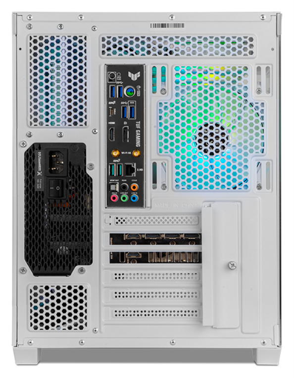 CAJA NOX HUMMER ASTRA NEO SEMITT ATX CRISTAL FRAMELESS BLANCO - detalle