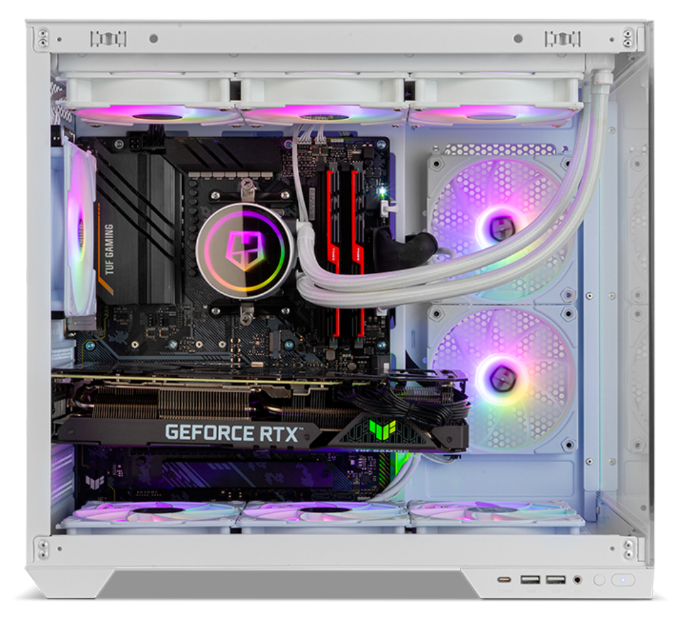 CAJA NOX HUMMER ASTRA NEO SEMITT ATX CRISTAL FRAMELESS BLANCO - detalle