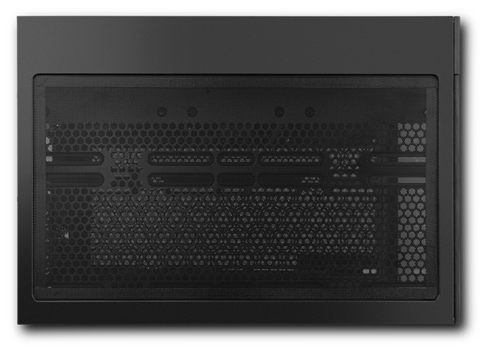 CAJA NOX HUMMER ASTRA NEO SEMITT ATX CRISTAL FRAMELESS NEGRO - detalle
