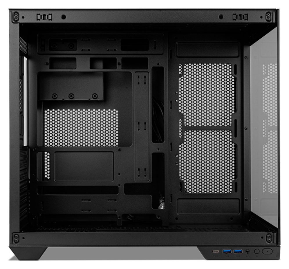 CAJA NOX HUMMER ASTRA NEO SEMITT ATX CRISTAL FRAMELESS NEGRO - detalle