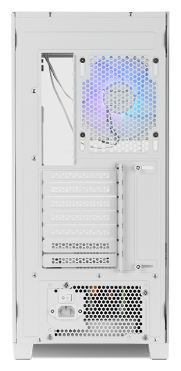 CAJA NOX HUMMER ETHER ATX SEMITORRE CRISTAL CURVO BLANCO - detalle