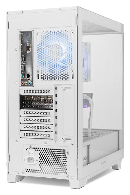 CAJA NOX HUMMER ETHER ATX SEMITORRE CRISTAL CURVO BLANCO - detalle