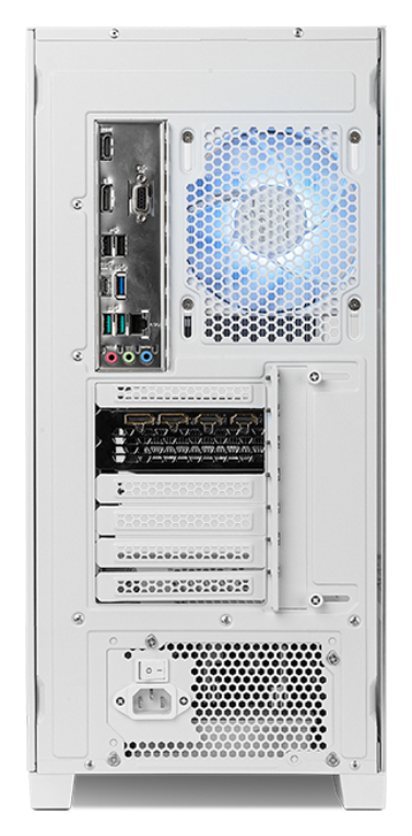CAJA NOX HUMMER ETHER ATX SEMITORRE CRISTAL CURVO BLANCO - detalle