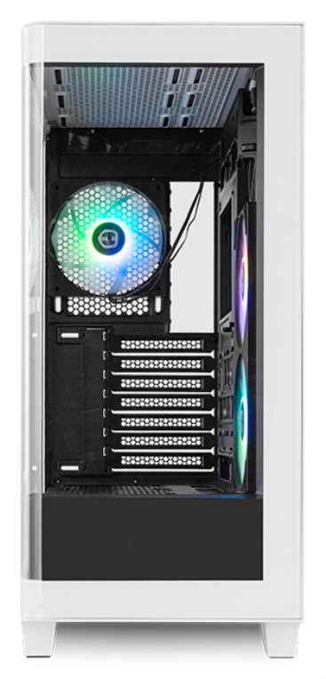 CAJA NOX HUMMER ETHER ATX SEMITORRE CRISTAL CURVO NEGRO-BLANCO - detalle