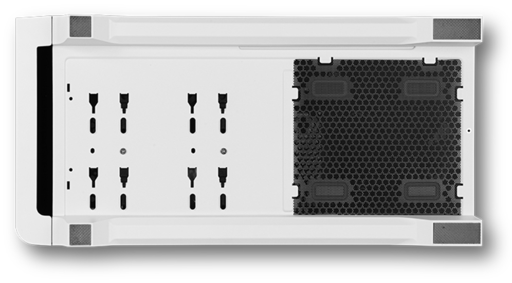 CAJA NOX HUMMER ETHER ATX SEMITORRE CRISTAL CURVO NEGRO-BLANCO - detalle