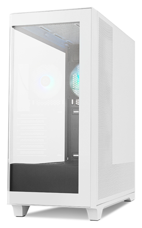 CAJA NOX HUMMER ETHER ATX SEMITORRE CRISTAL CURVO NEGRO-BLANCO - detalle