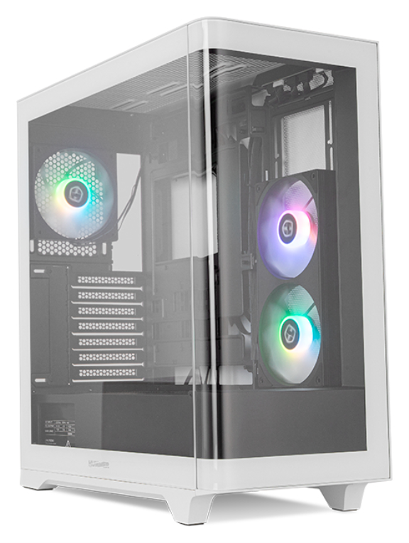 CAJA NOX HUMMER ETHER ATX SEMITORRE CRISTAL CURVO NEGRO-BLANCO