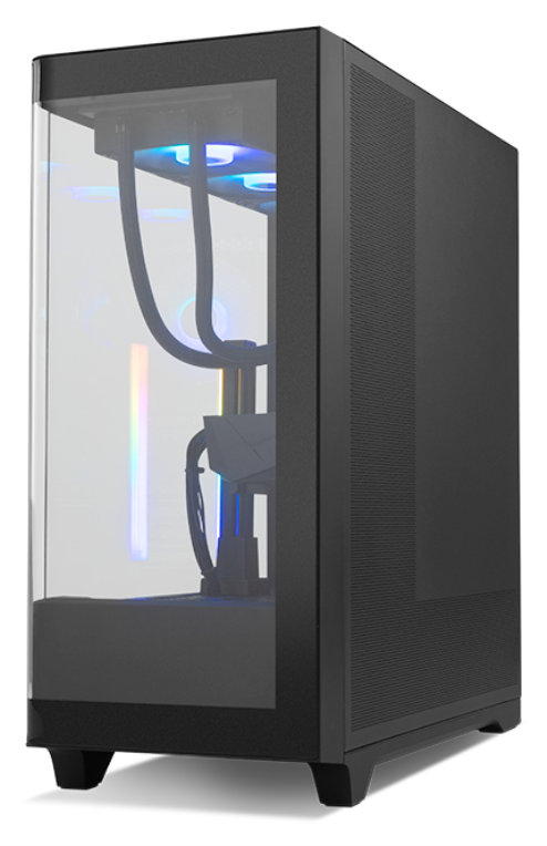 CAJA NOX HUMMER ETHER ATX SEMITORRE CRISTAL CURVO NEGRO - detalle