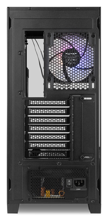 CAJA NOX HUMMER ETHER ATX SEMITORRE CRISTAL CURVO NEGRO - detalle