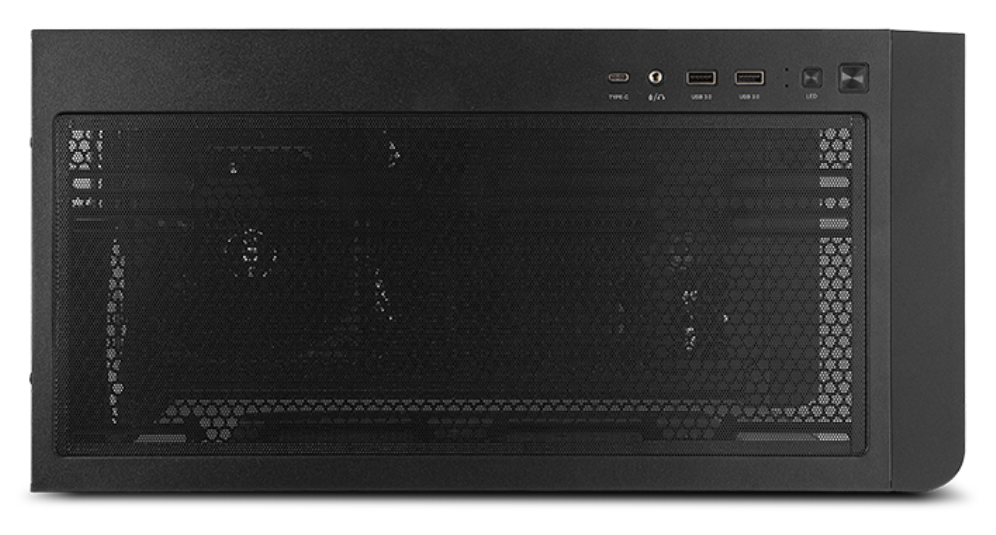 CAJA NOX HUMMER ETHER ATX SEMITORRE CRISTAL CURVO NEGRO - detalle
