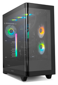 CAJA NOX HUMMER ETHER ATX SEMITORRE CRISTAL CURVO NEGRO