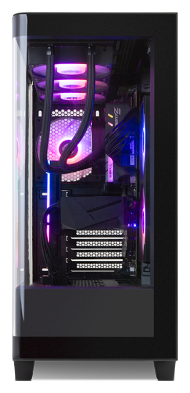 CAJA NOX HUMMER ETHER ATX SEMITORRE CRISTAL CURVO NEGRO - detalle
