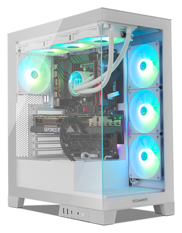 CAJA NOX HUMMER GLOCK SEMITORRE ATX FRAMELESS BLANCO - detalle
