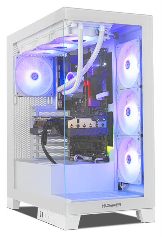 CAJA NOX HUMMER GLOCK SEMITORRE ATX FRAMELESS BLANCO