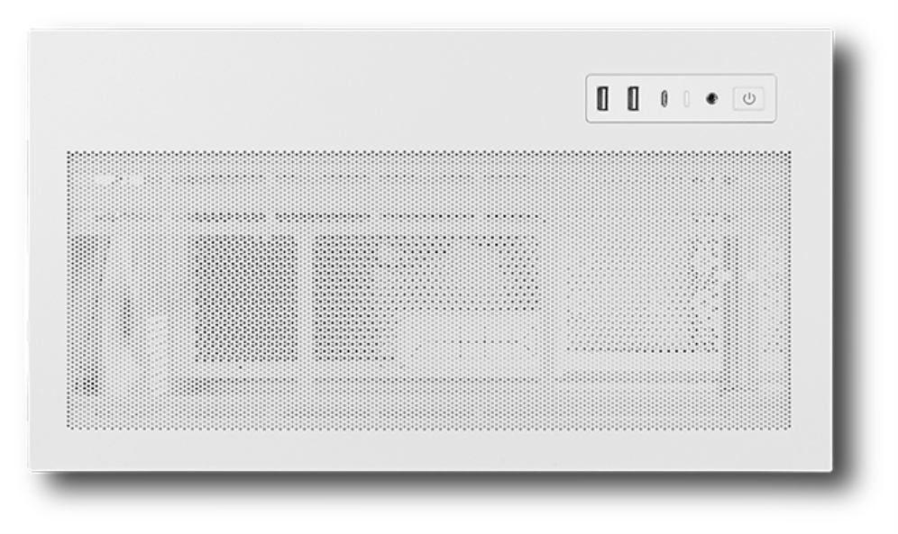 CAJA NOX HUMMER GLOCK SEMITORRE ATX FRAMELESS BLANCO - detalle