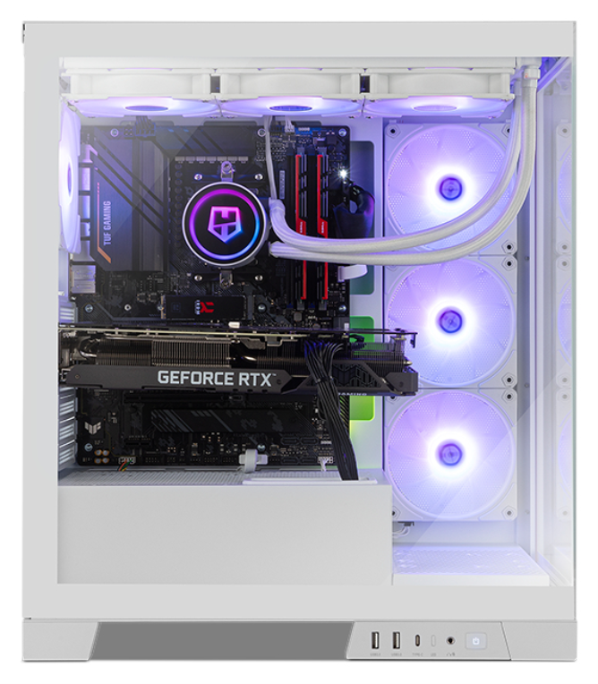 CAJA NOX HUMMER GLOCK SEMITORRE ATX FRAMELESS BLANCO - detalle