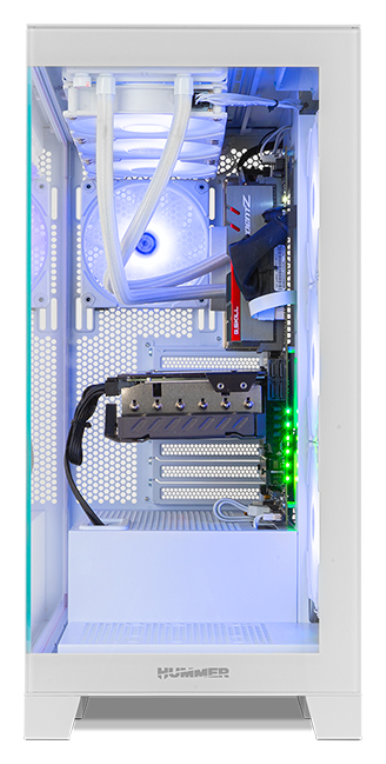 CAJA NOX HUMMER GLOCK SEMITORRE ATX FRAMELESS BLANCO - detalle