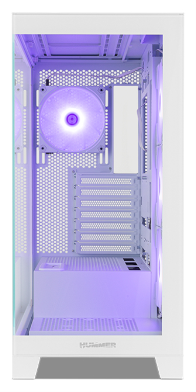 CAJA NOX HUMMER GLOCK SEMITORRE ATX FRAMELESS BLANCO - detalle