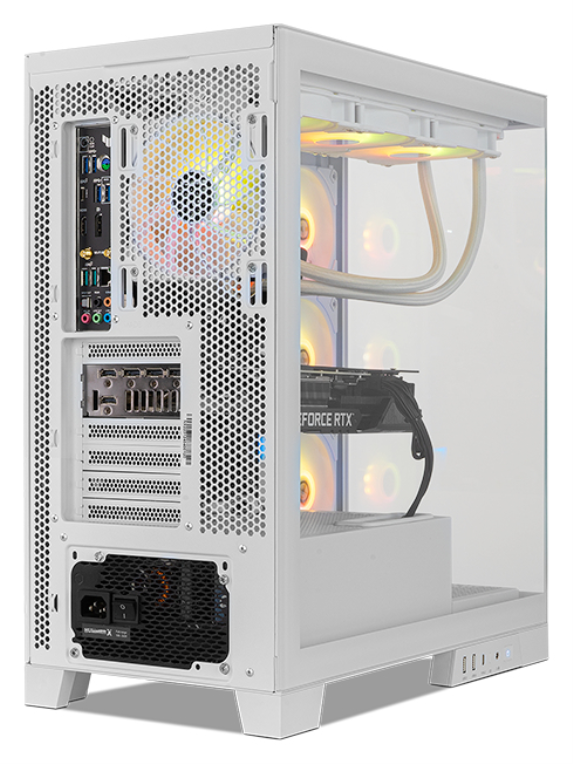 CAJA NOX HUMMER GLOCK SEMITORRE ATX FRAMELESS BLANCO - detalle