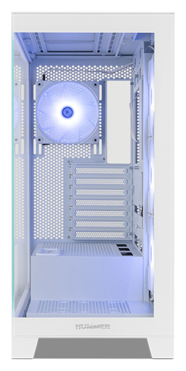 CAJA NOX HUMMER GLOCK SEMITORRE ATX FRAMELESS BLANCO - detalle