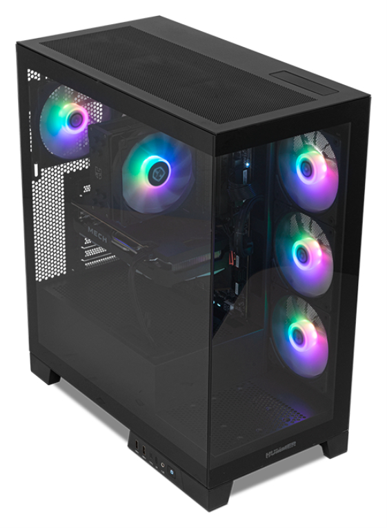 CAJA NOX HUMMER GLOCK SEMITORRE ATX FRAMELESS NEGRO - detalle
