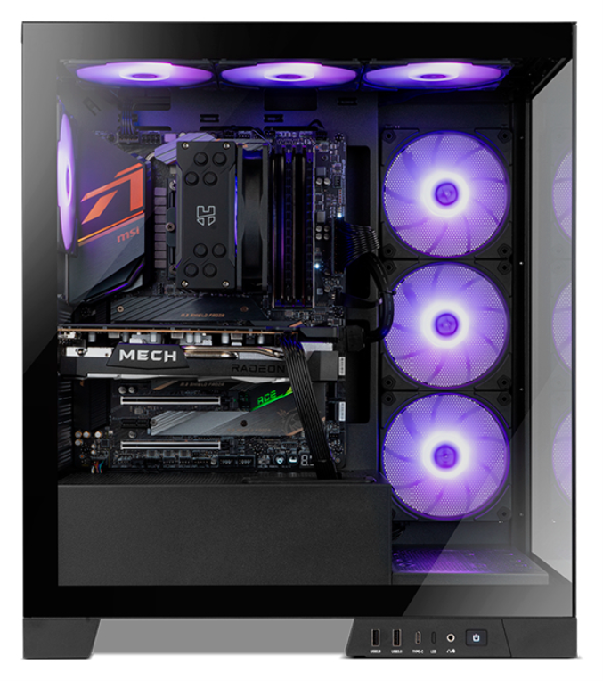 CAJA NOX HUMMER GLOCK SEMITORRE ATX FRAMELESS NEGRO - detalle