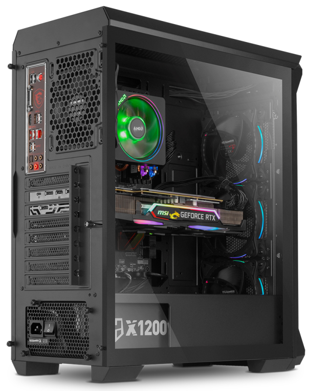 CAJA NOX HUMMER QUANTUM ATX 1XUSB3.0 2XUSB2.0 NEGRO ARGB - detalle