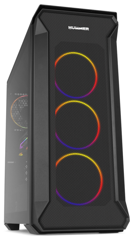 CAJA NOX HUMMER QUANTUM ATX 1XUSB3.0 2XUSB2.0 NEGRO ARGB - detalle